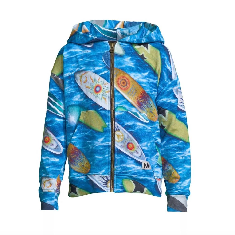 MOLO Macci Surfboard Print Hooded Jacket